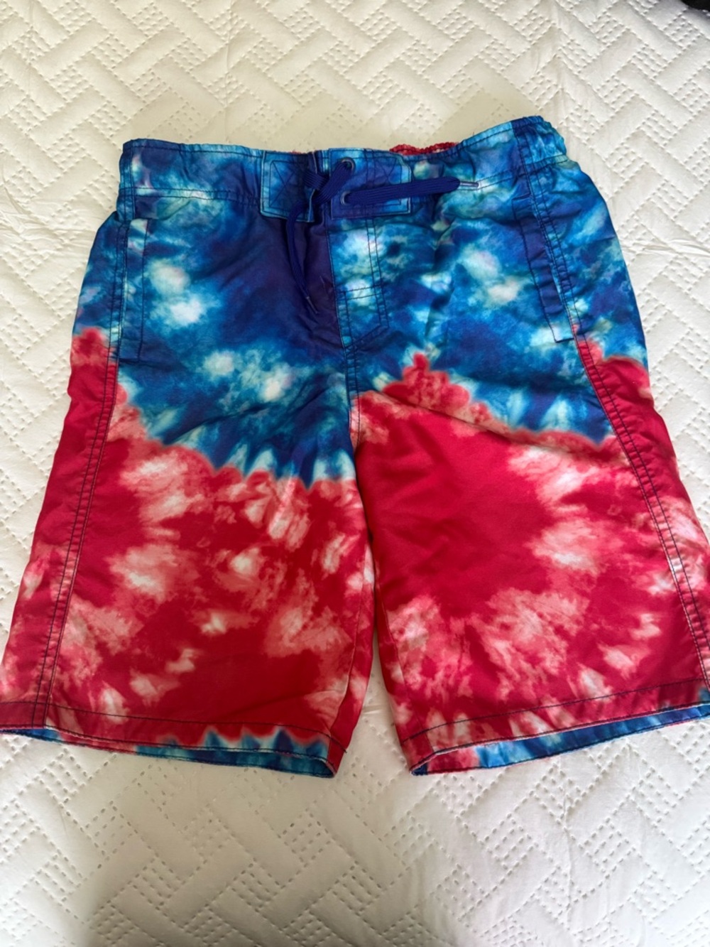 Mossimo Supply Co. Red and Blue Tie-Dye Men’s Hybrid Shorts